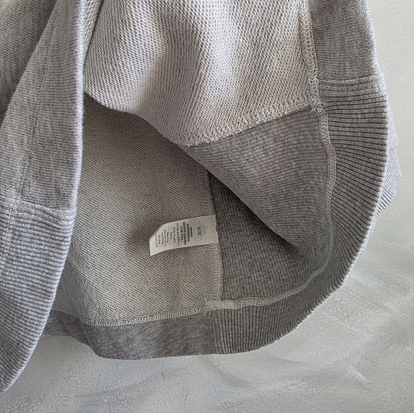 Aerie Gray Puff Sleeve Cropped Sweatshirt Sz XL - Picture 7 of 10